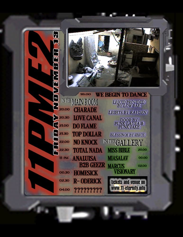 11PME2: HEAVEN IS HARDCORE NIGHT 1 flyer