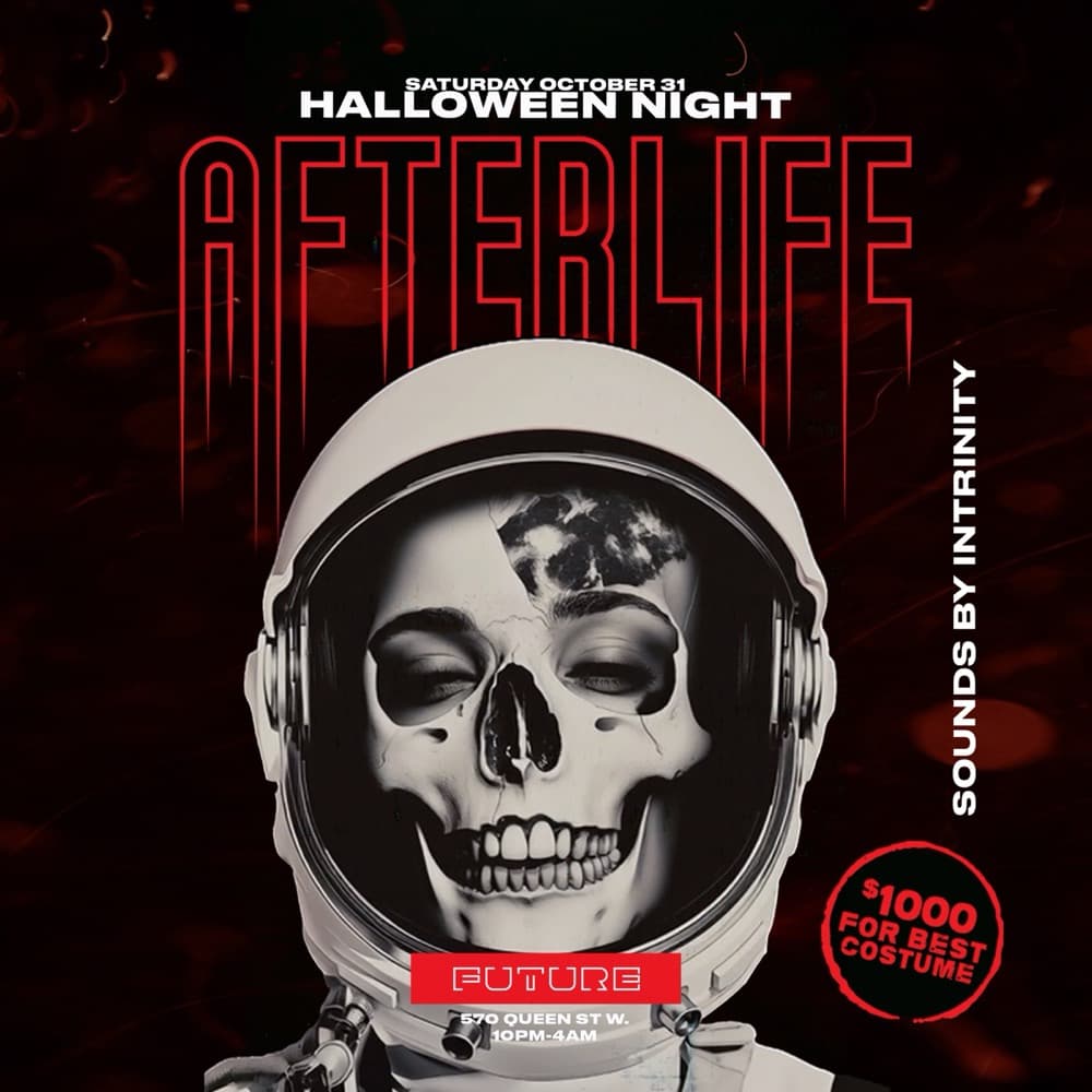 Afterlife flyer, Future, 2026-10-31
