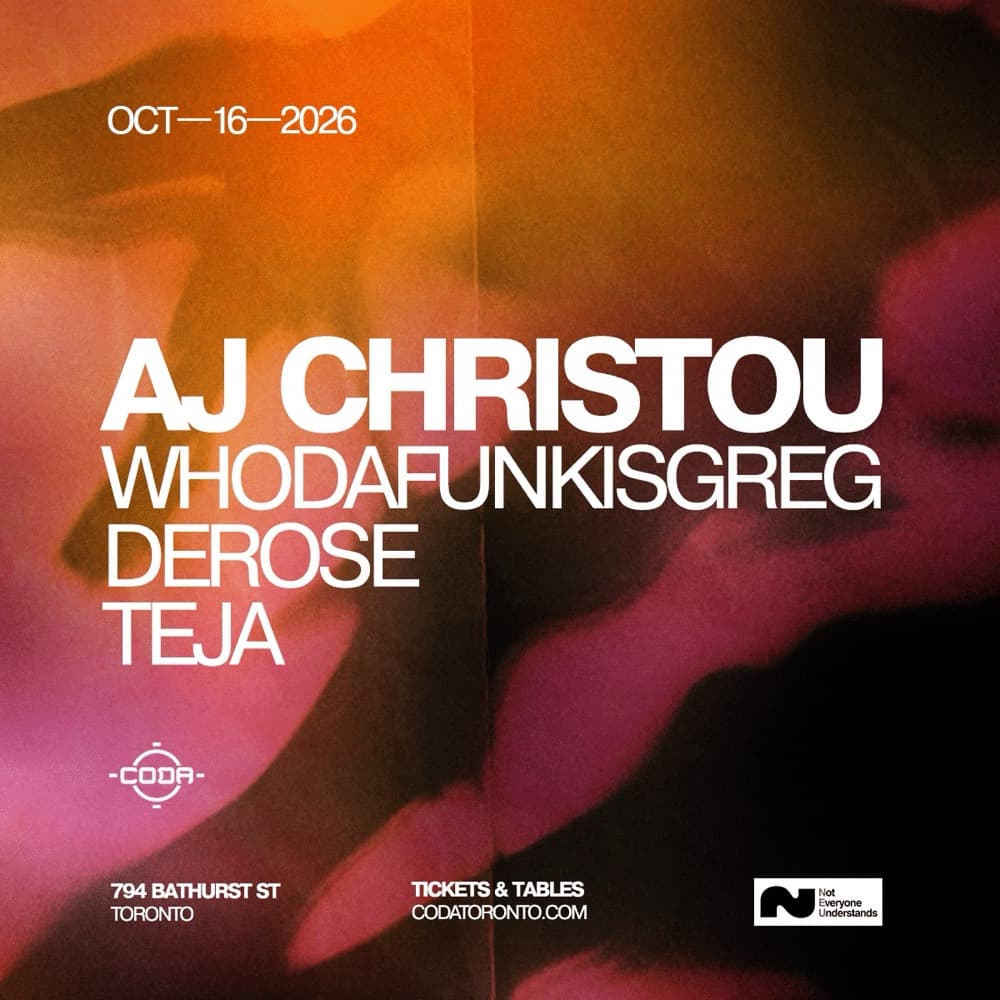 AJ Christou flyer, Coda, 2026-10-16