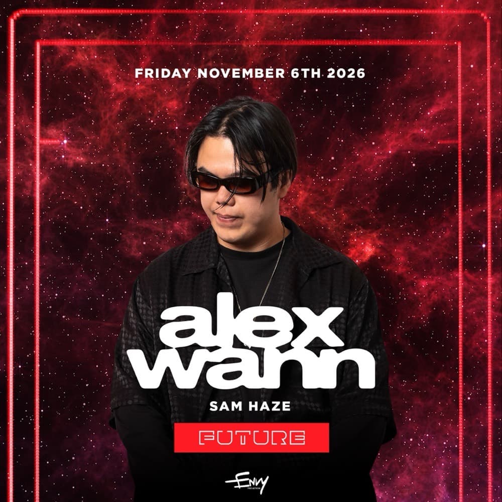 Alex Wann flyer, Future, November 6