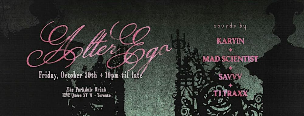Alter Ego: Halloween Party flyer