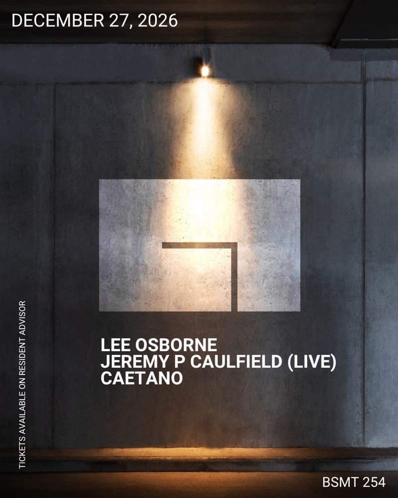Assemble Records flyer: December 27, 2026, Lee Osborne, Jeremy P Caulfield (live), Caetano, Bsmt 254