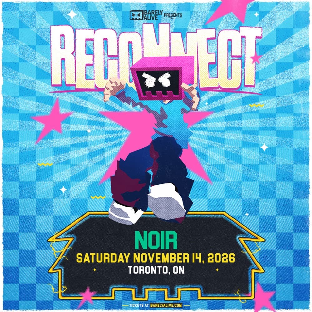 Barely Alive presents Reconnect flyer, Noir, Saturday November 14 2026