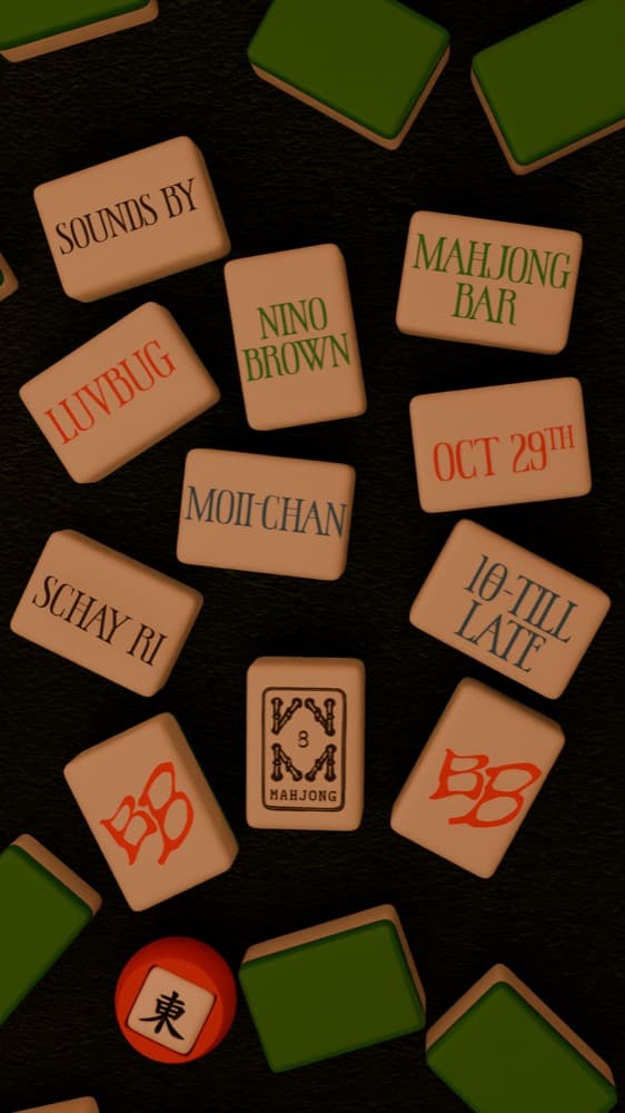 BLENDERBENDR HALLOWEEN EDITION flyer, Mahjong Bar, 2026-10-29