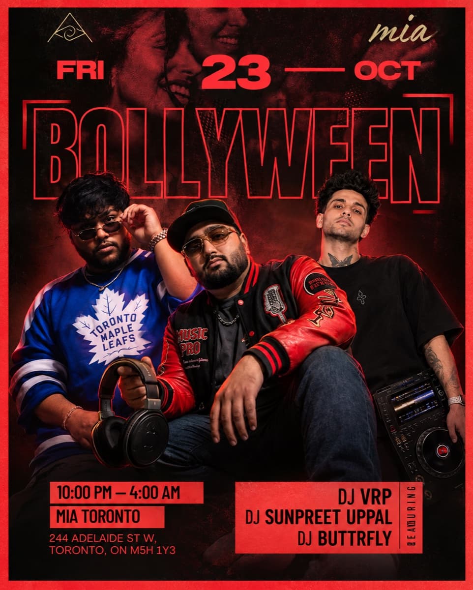 Bollyween at Mia flyer, Mia