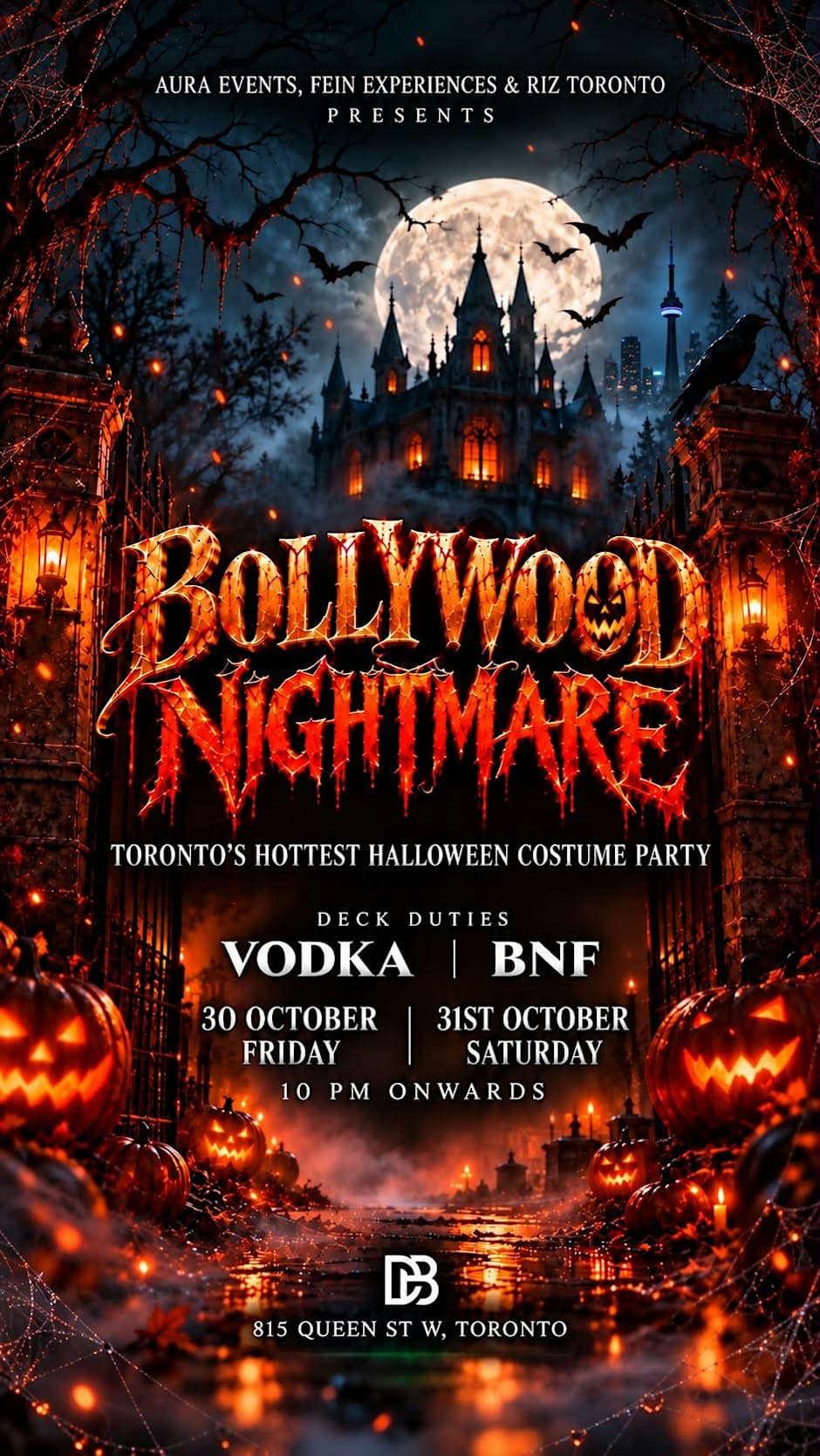 BOLLYWOOD HALLOWEEN PARTY flyer, Desi Bar and Grill, 2026-10-30