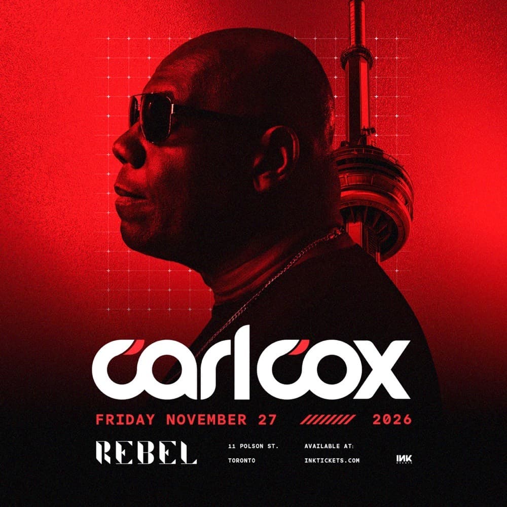Carl Cox flyer, Rebel, November 27