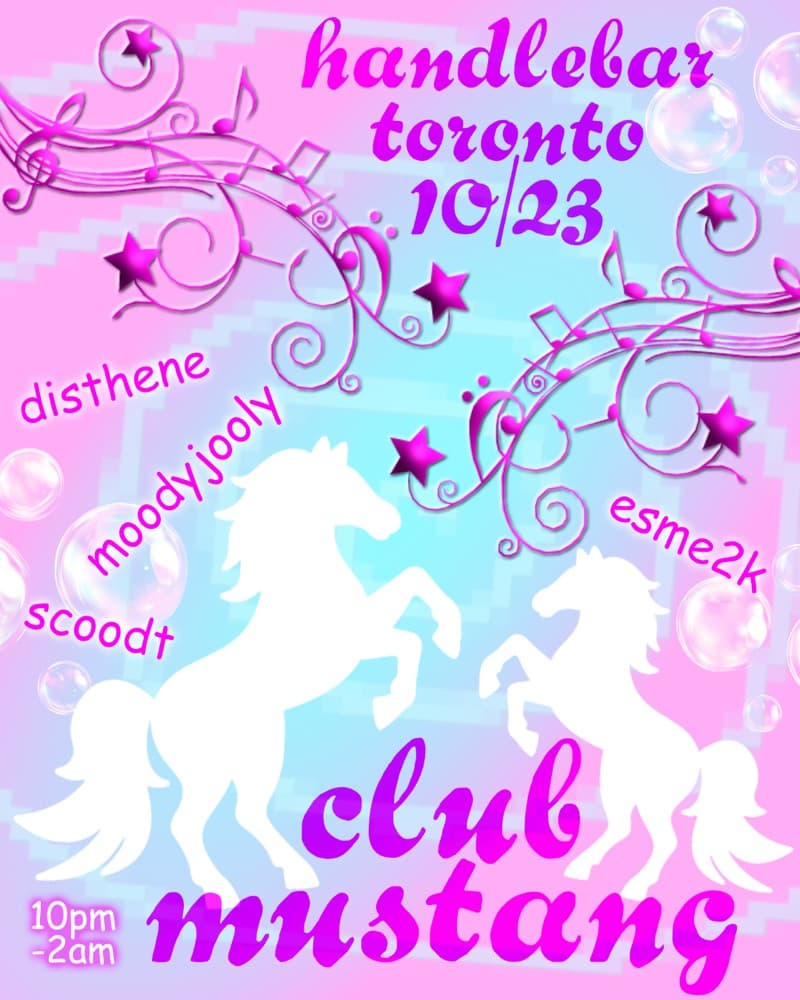 Club Mustang // Toronto flyer