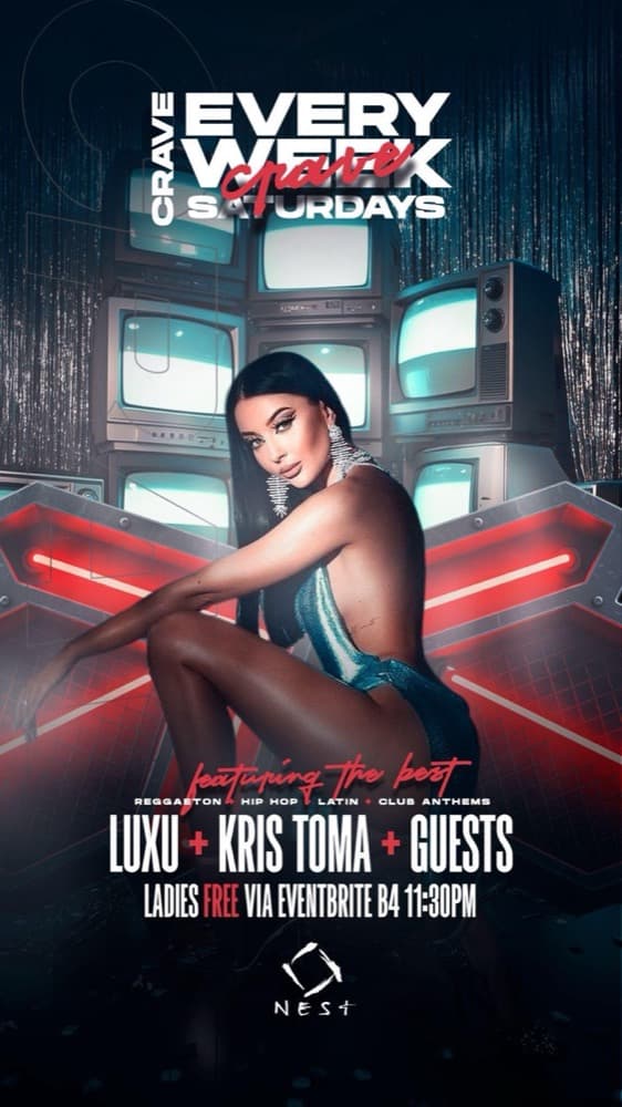 Crave Saturdays at Nest flyer