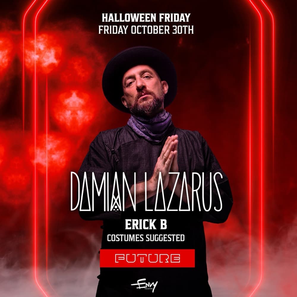 Damian Lazarus flyer, Future, 2026-10-30