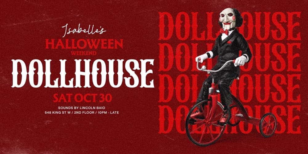 Isabelle's Doll House Halloween, Saturday October 31, sounds by Lincoln Baio
