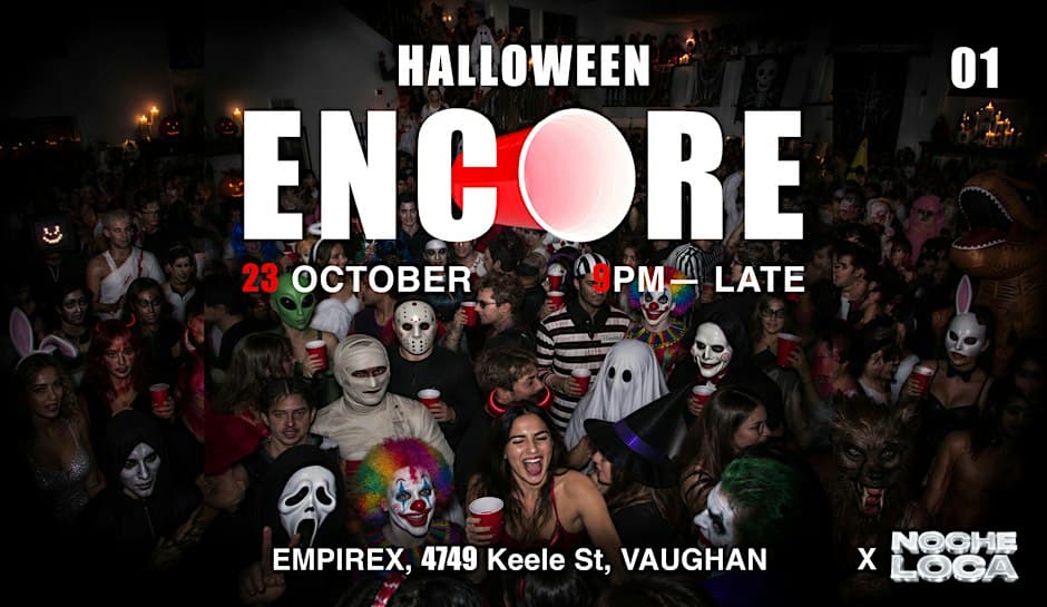 ENCORE X NOCHE LOCA | HALLOWEEN PROJECT X flyer, Nuvo Toronto, 2026-10-23