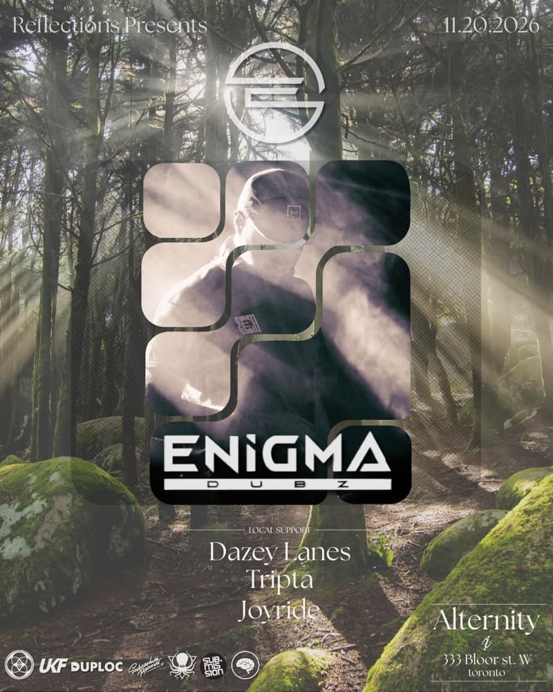 ENiGMA Dubz flyer, Alternity, 2026-11-20