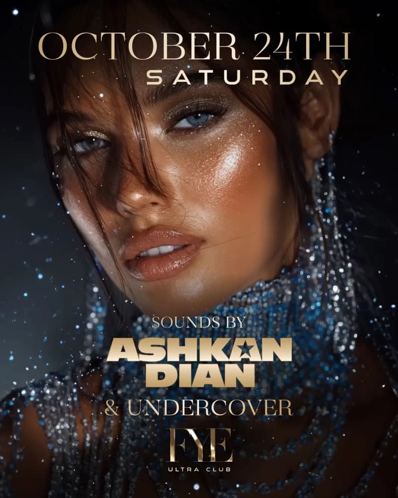 FYE Ultraclub flyer: Saturday, October 24th, sounds by Ashkan Dian & Undercover