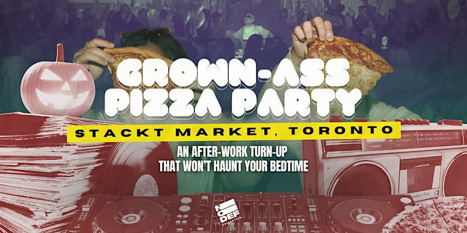 Grown-Ass Pizza Party (Ep. 72) flyer, STACKT market, 2026-10-27