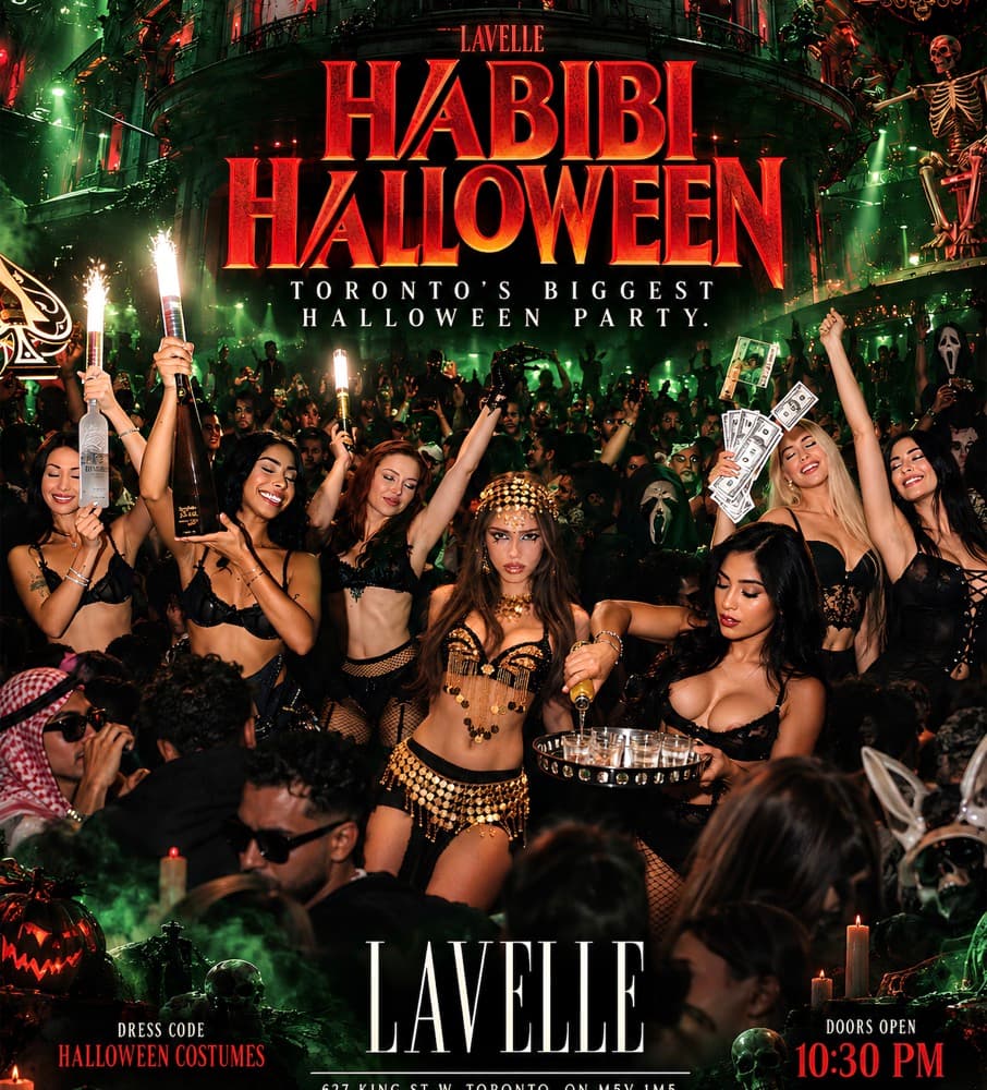 Habibi Halloween at Lavelle flyer, doors 10:30 p.m.