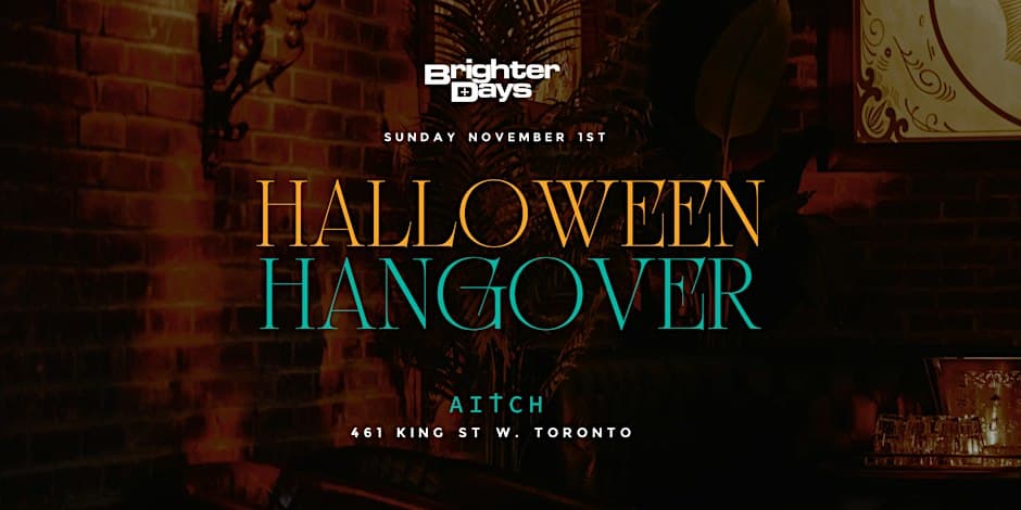 HALLOWEEN HANGOVER by BRIGHTERDAYS flyer, Aitch Cocktail Bar & Lounge, 2026-11-01