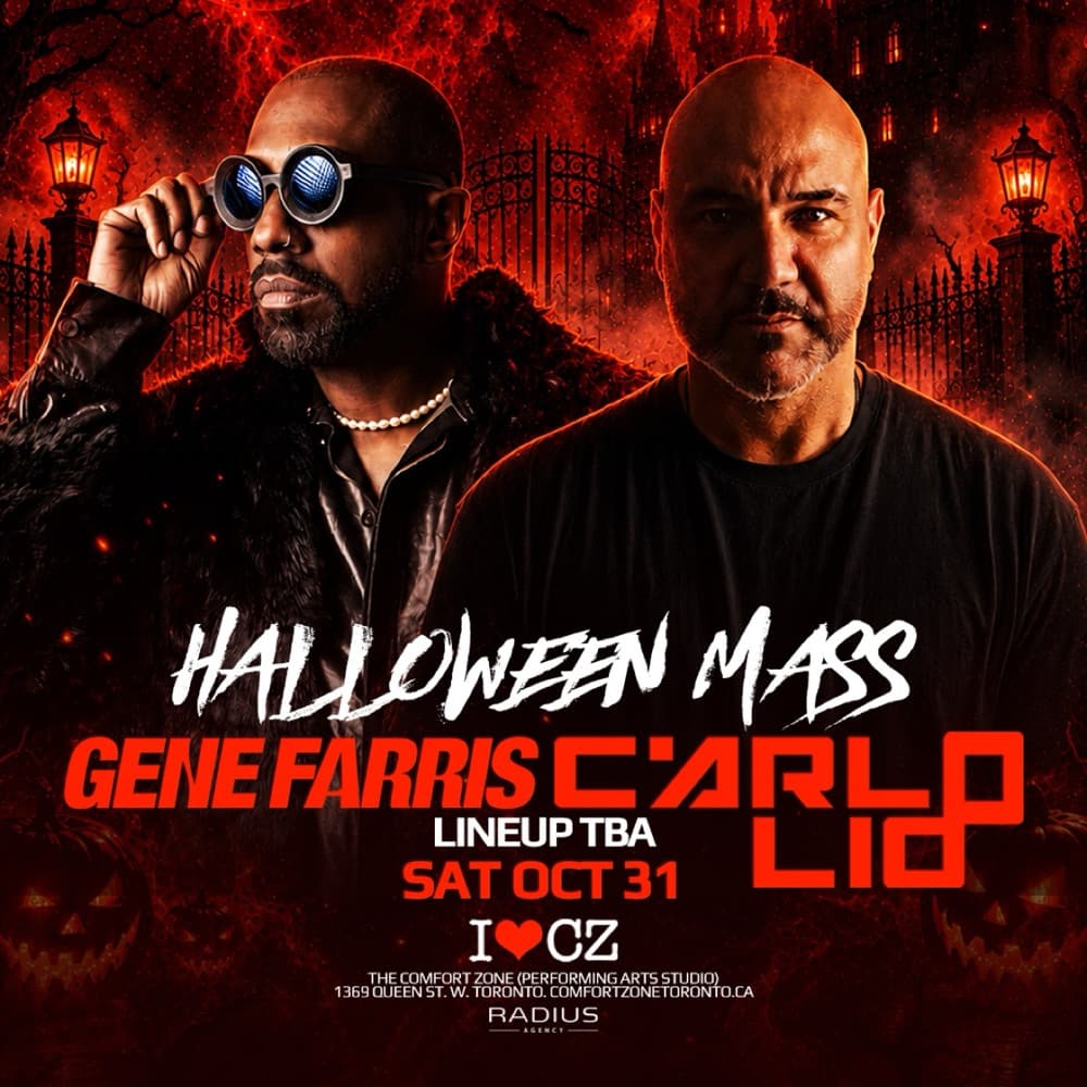 Halloween Mass pres. Gene Farris & Carlo Lio flyer