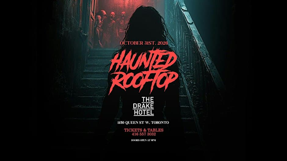 Haunted Rooftop Party 2026 flyer, The Drake Hotel, 2026-10-31