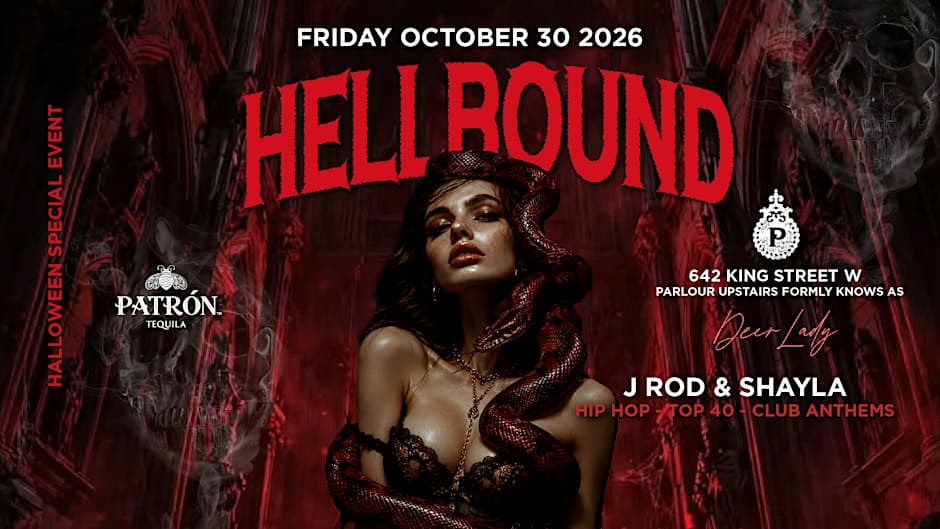 HELLBOUND Halloween Friday flyer, Deer Lady, 2026-10-30