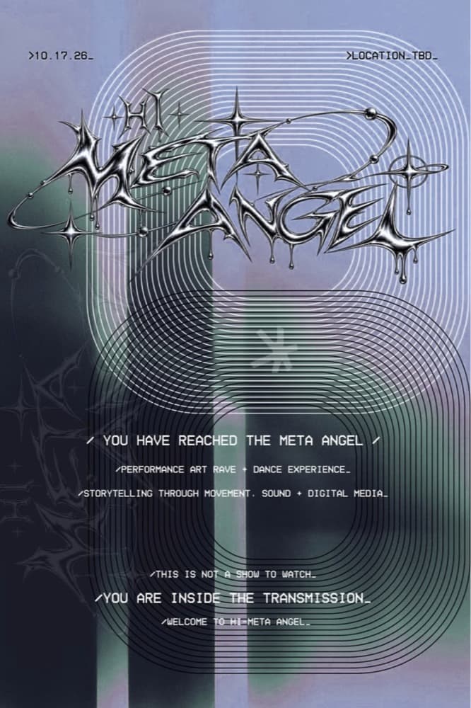 HI-META ANGEL: Venus in Foil, KVGE, Iris flyer