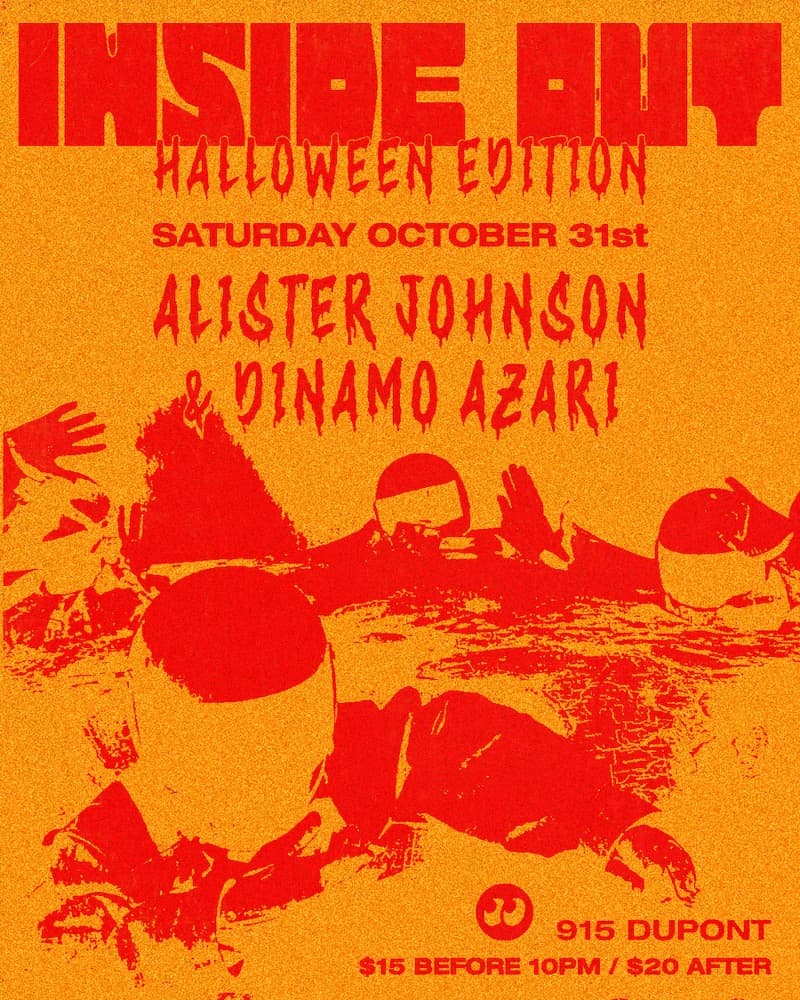INSIDE OUT / Halloween Edition with Alister Johnson + Dinamo Azari flyer
