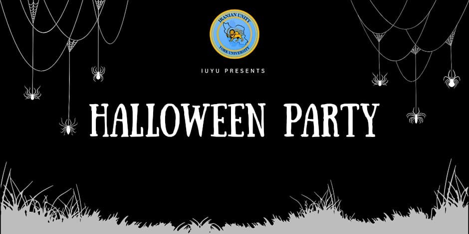 IUYU Halloween Party flyer, Tehranto, 2026-10-29