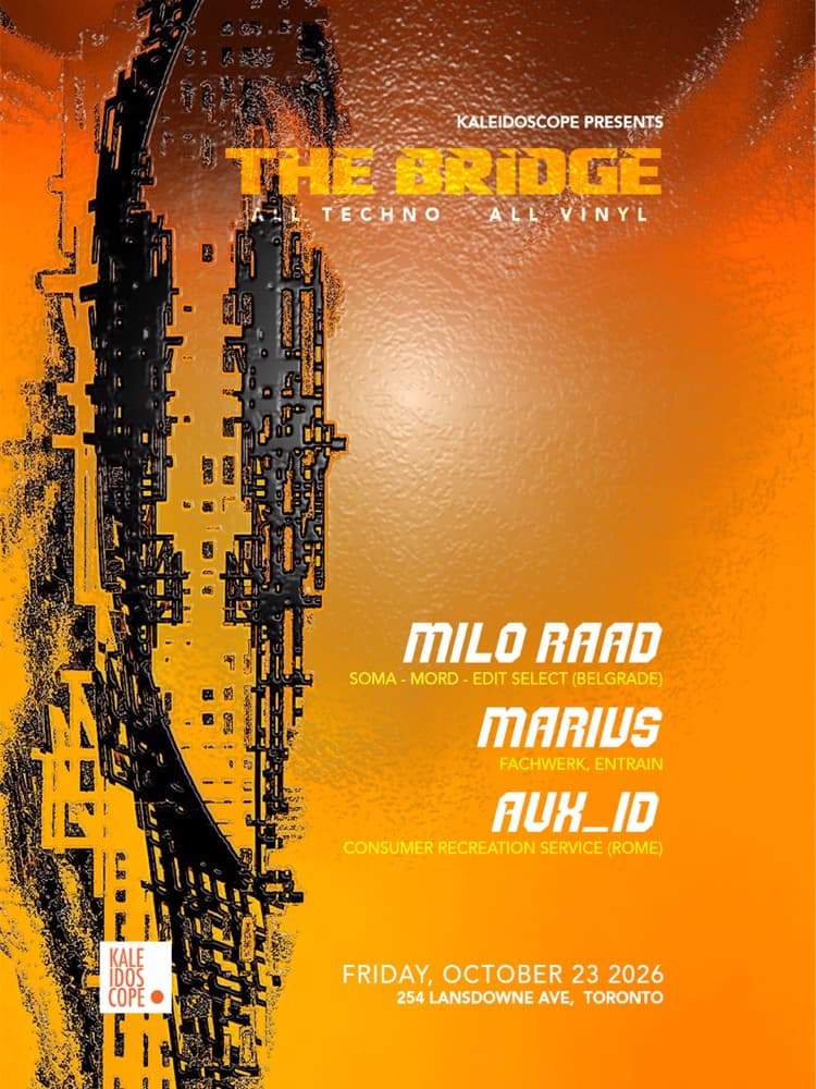 Kaleidoscope: The Bridge with Milo Raad, Marivs, AUX_ID flyer