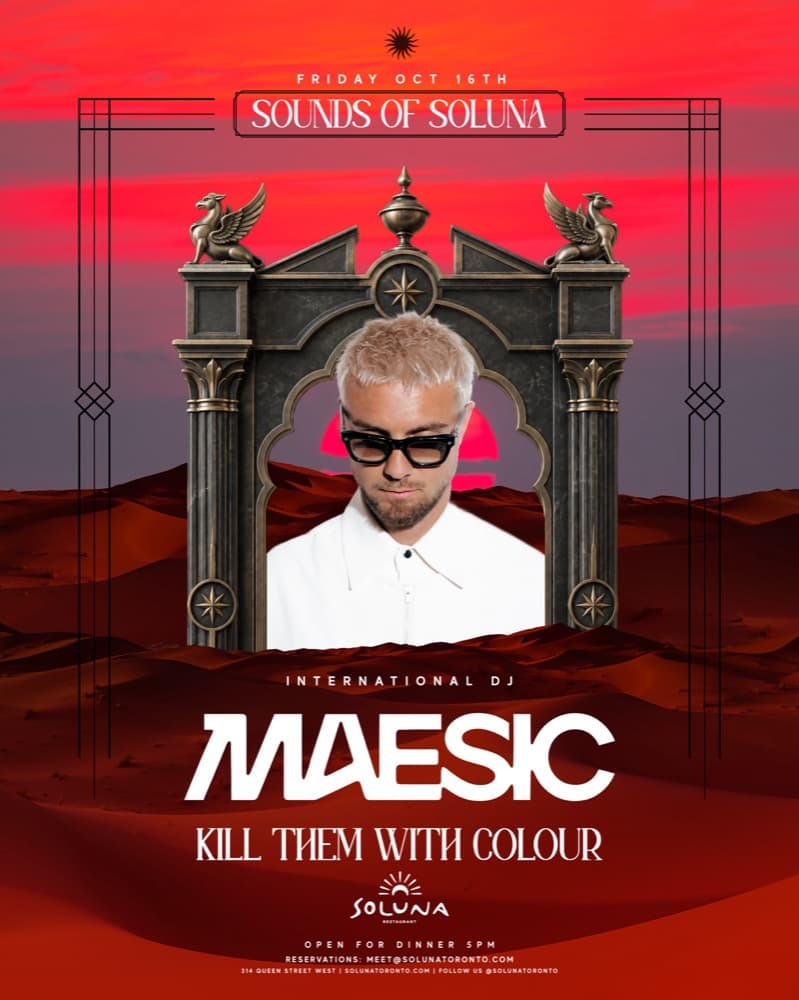 MAESIC – Sounds of Soluna with Kill Them with Colour flyer