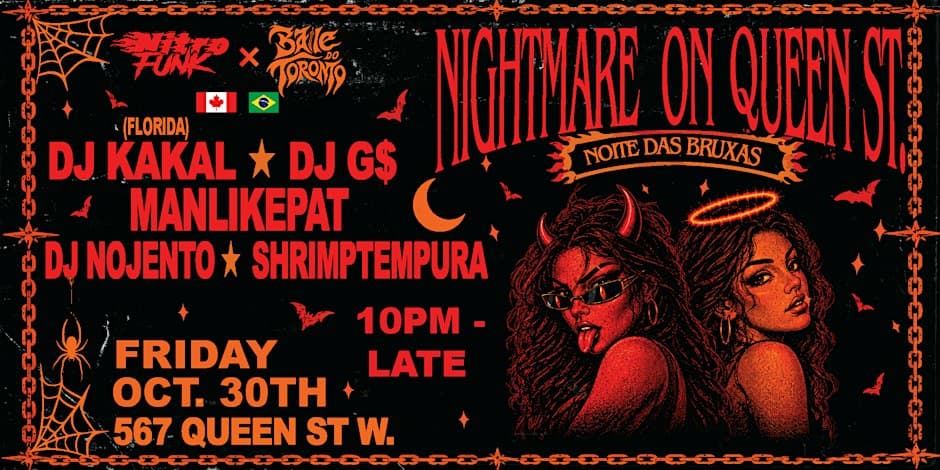 NIGHTMARE ON QUEEN ST : NOITE DAS BRUXAS flyer, 567 Queen St W, 2026-10-30