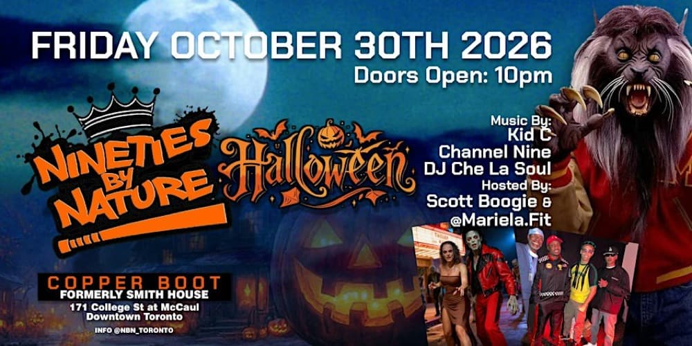 Nineties by Nature: Halloween 2026 flyer