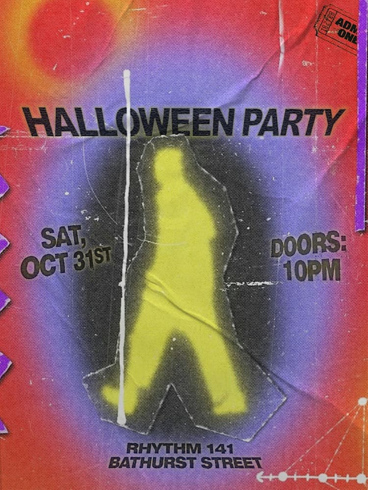 Oasis House Halloween Party flyer