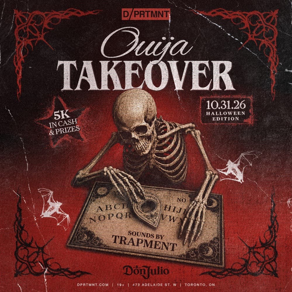 Ouija Takeover: Halloween DPRTMNT 2026 flyer, DPRTMNT, 2026-10-31