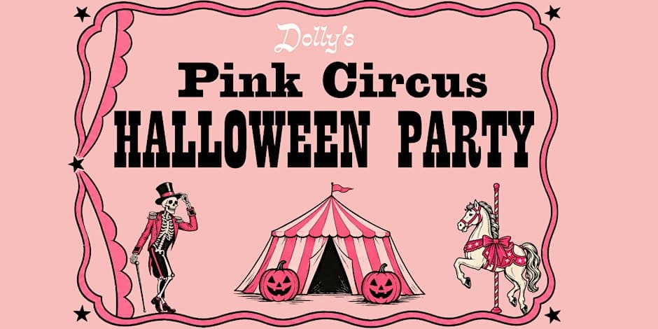 PINK CIRCUS HALLOWEEN PARTY flyer, Dolly's Country Bar, 2026-10-31