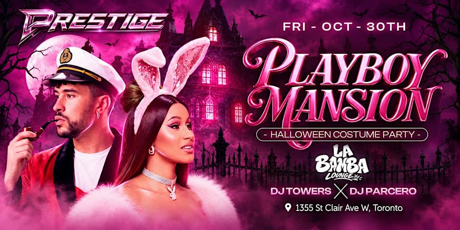 PLAYBOY MANSION flyer, La Bamba Lounge, 2026-10-30