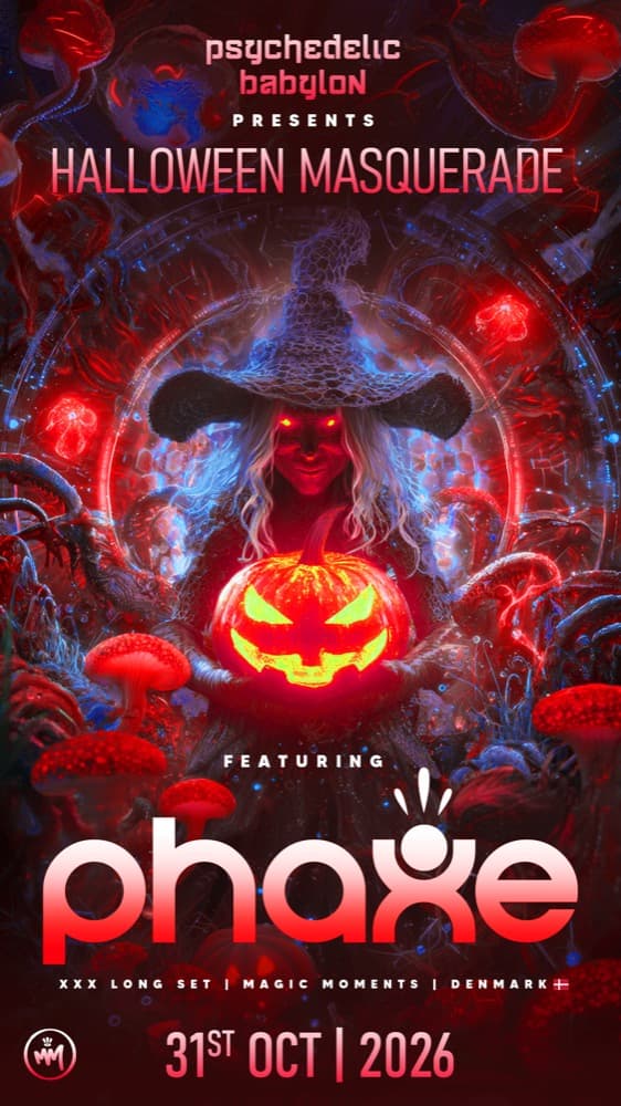 Psychedelic Halloween with PHAXE (Denmark) - 3 Hour set flyer