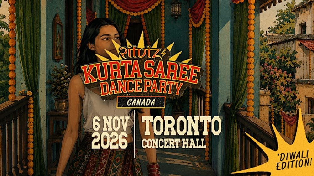 Ritviz's Kurta Saree Dance Party flyer
