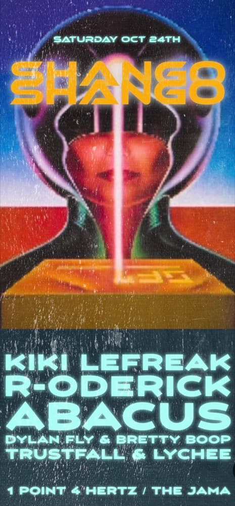 SHANGO W/Kiki LeFreak/R-ODERICK/Abacus/Dylan Fly & Bretty Boop/Lychee/TRUSTFALL flyer