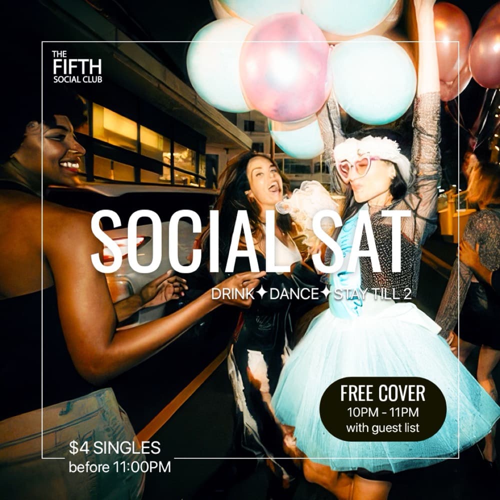 Social Saturday at The Fifth Social Club flyer