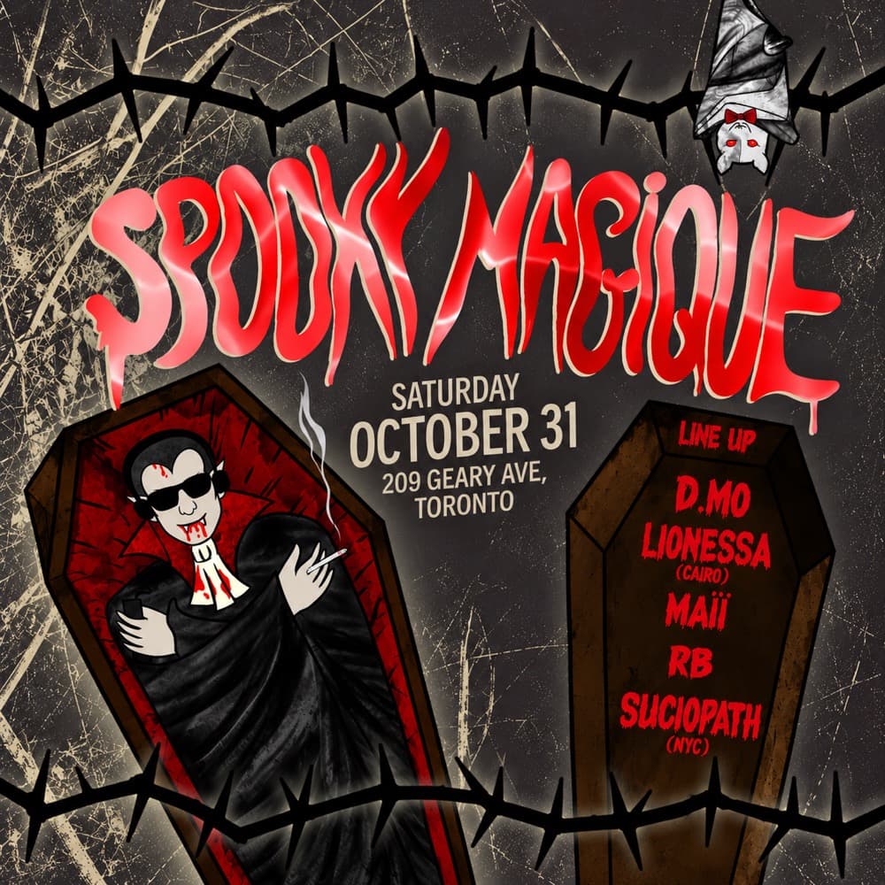 Spooky Magique 2026 flyer, Geary Avenue Warehouse Project, 2026-10-31