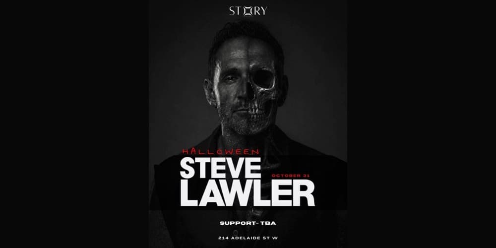 Steve Lawler Halloween at Story Toronto flyer, Saturday October 31