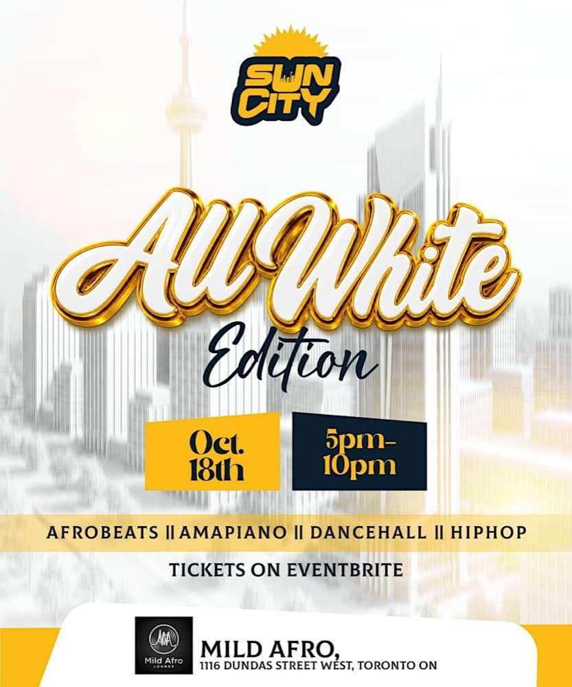 Sun City: All White Edition flyer