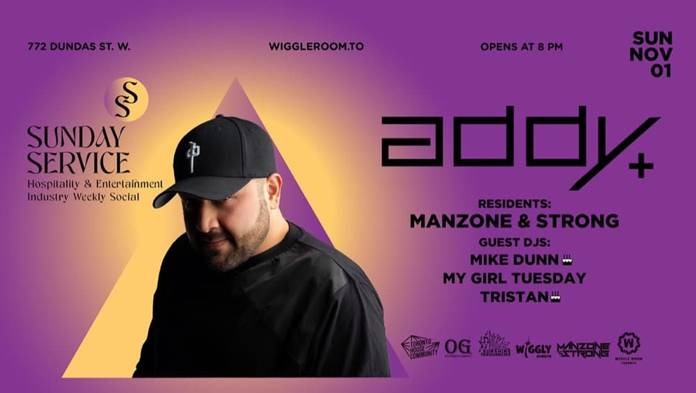 Sunday SerVice: Manzone & Strong - Addy | 4AM LAST CALL flyer