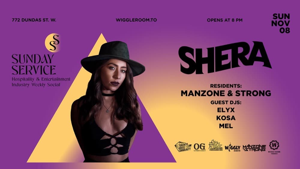 Sunday SerVice: SHERA - Manzone & Strong - 4AM LAST CALL flyer