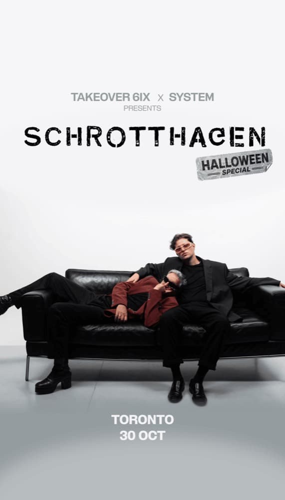 TAKEOVER HALLOWEEN with SCHROTTHAGEN flyer