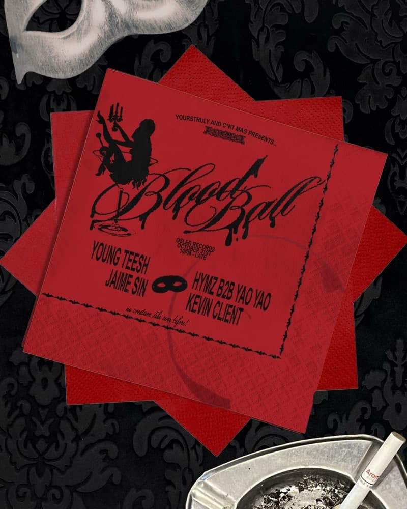 THE BLOOD BALL presented by YOURSTRULY x C*nt Mag flyer
