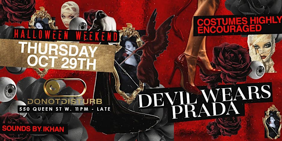 THE DEVIL WEARS PRADA flyer, DND Toronto, 2026-10-29