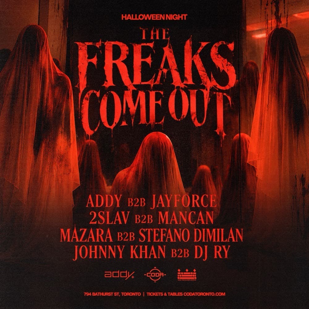 The Freaks Come Out Halloween flyer, Coda, October 31