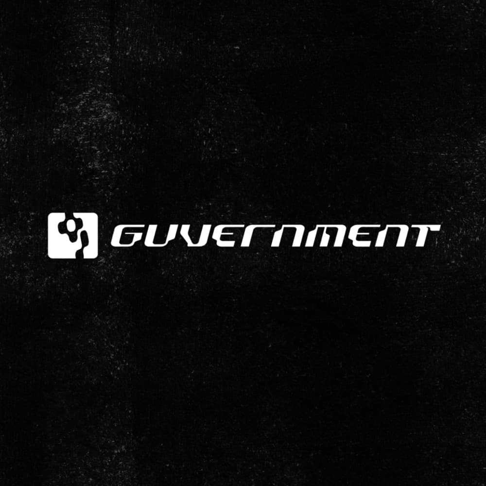 The Guvernment logo on a black background