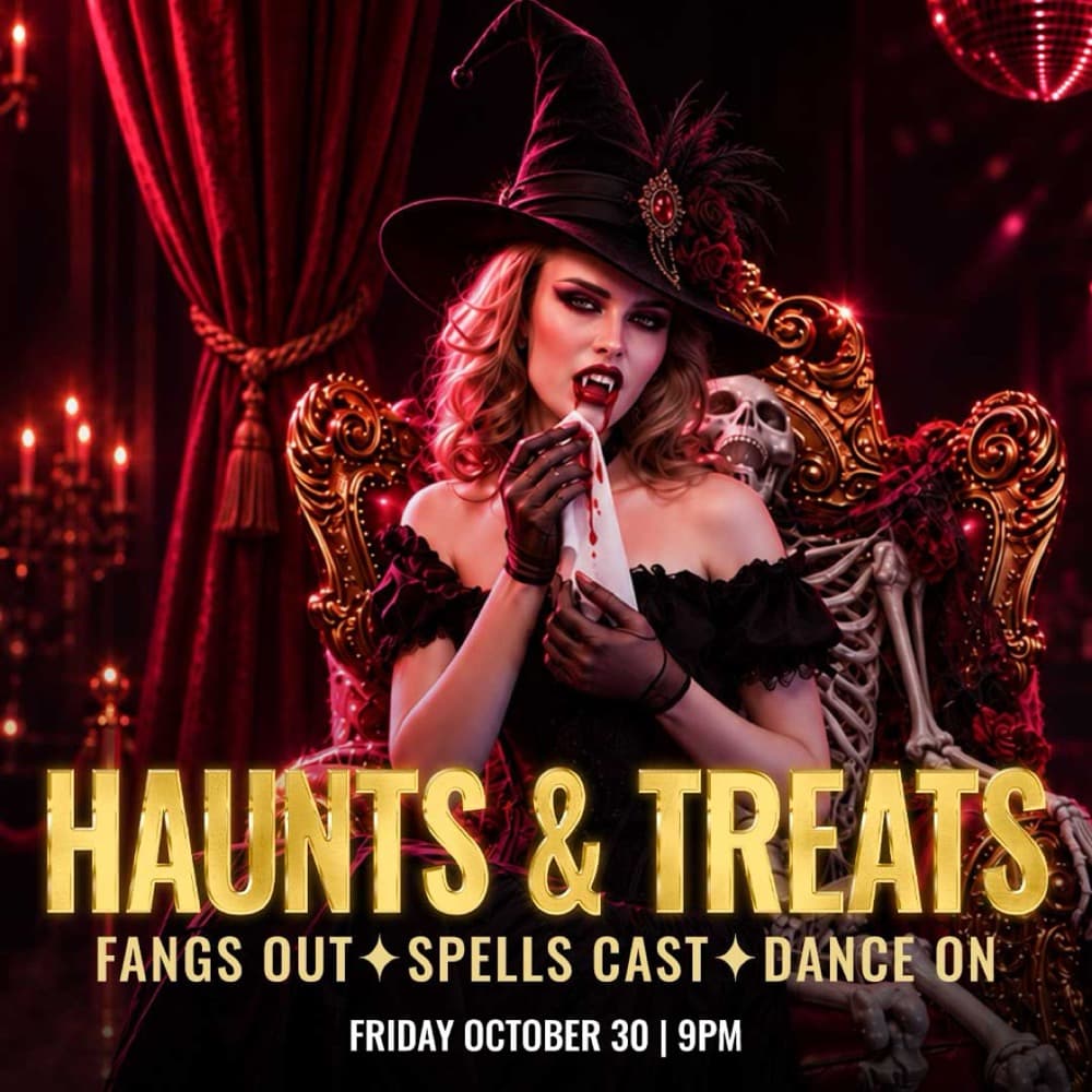 Vampires & Witches Halloween Friday flyer, October 30 at The Fifth Social Club